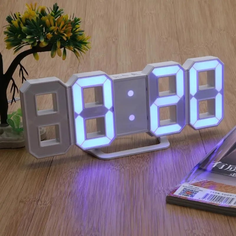 Relógio De Parede Digital | Design Moderno Luz Noturna