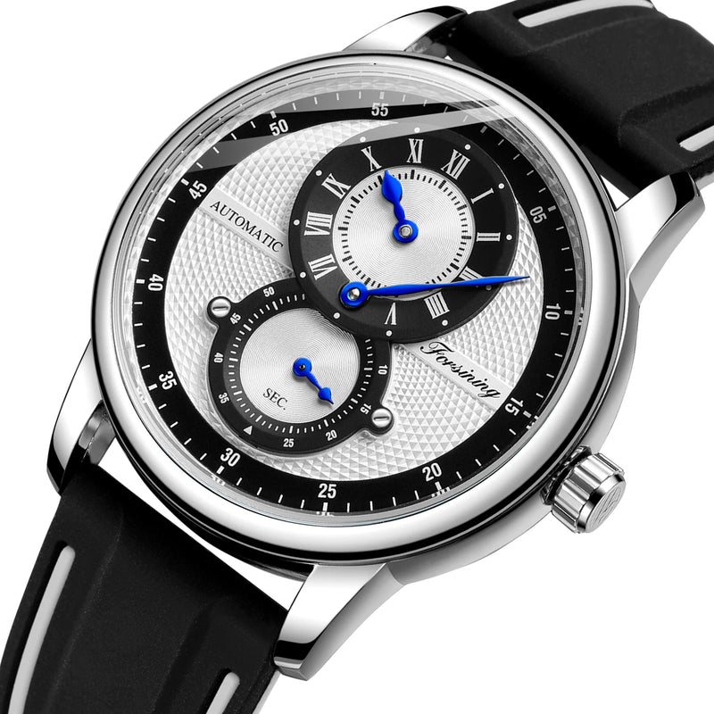 Relógio Mecânico FORSINING FSG8203M3B1 – Estilo Autêntico com Toque Vintage