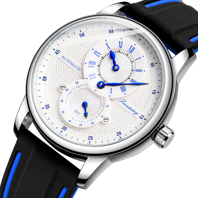 Relógio Mecânico FORSINING FSG8203M3B1 – Estilo Autêntico com Toque Vintage