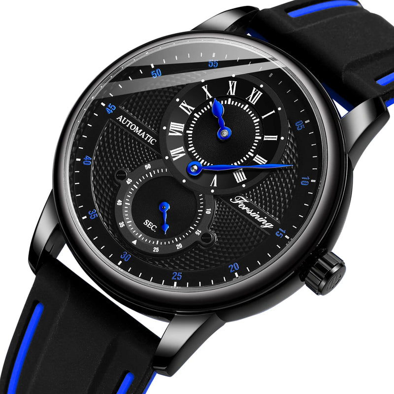 Relógio Mecânico FORSINING FSG8203M3B1 – Estilo Autêntico com Toque Vintage