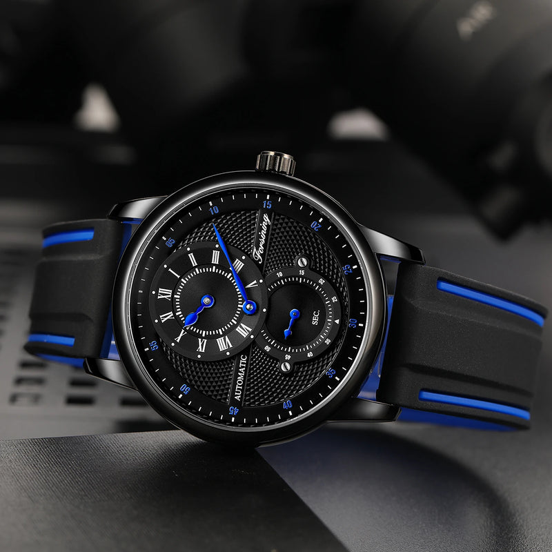 Relógio Mecânico FORSINING FSG8203M3B1 – Estilo Autêntico com Toque Vintage