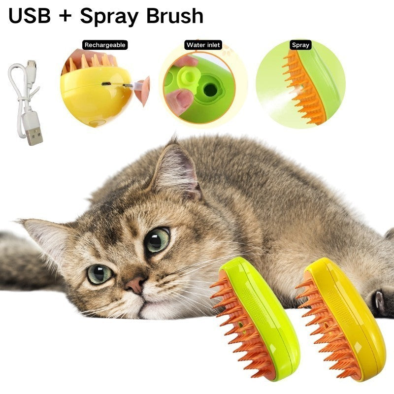 Escova a Vapor para Gatos e Cães