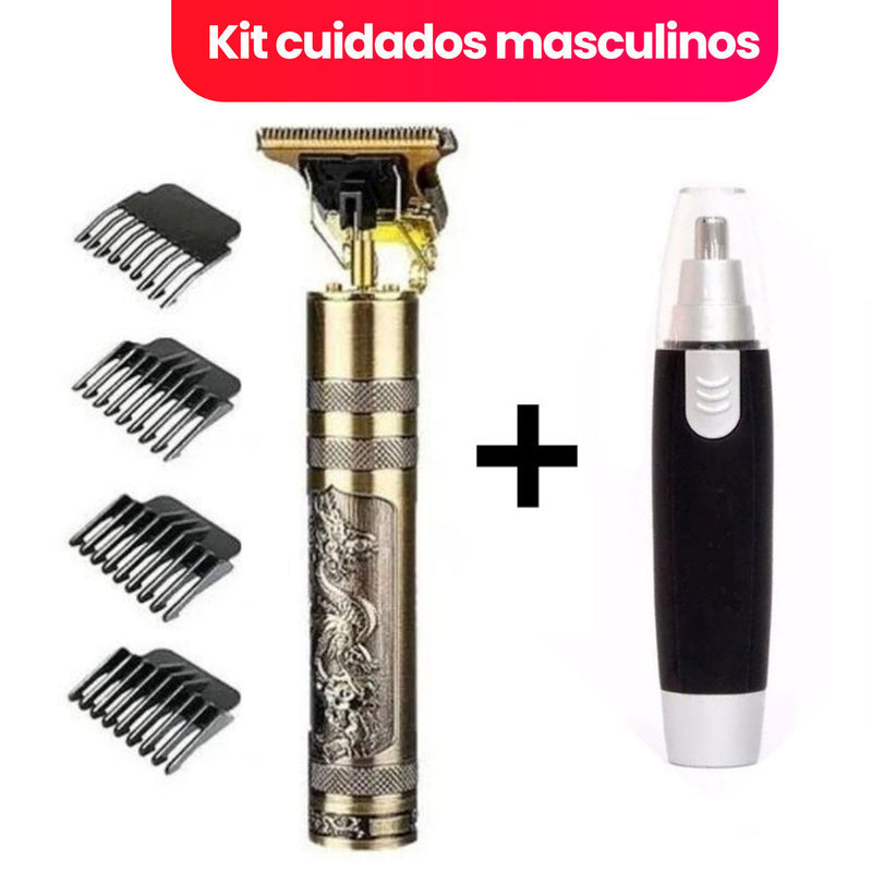 Kit Cuidados Masculinos | Barbeador e Aparador de Pelos |Maquina cortar cabelo