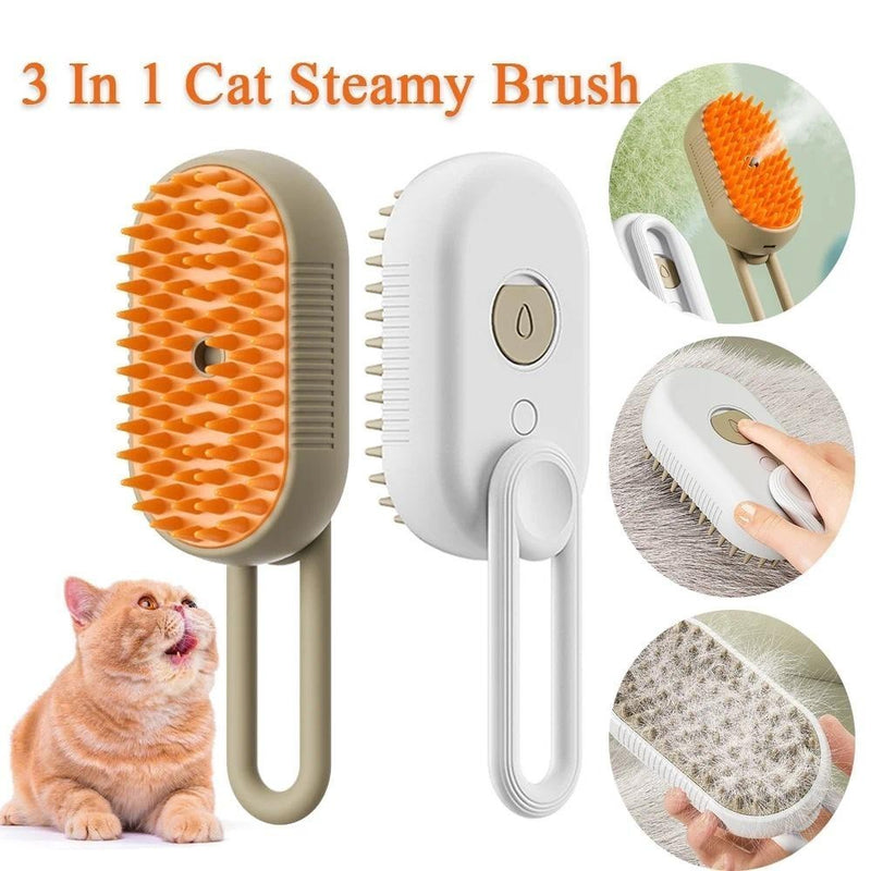 Escova a Vapor para Gatos e Cães